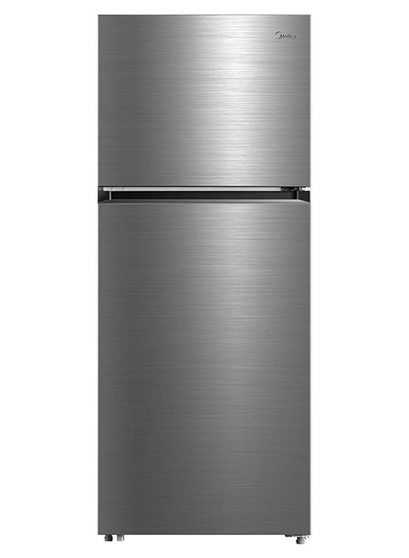 مديا ثلاجة مزدوجة الأبواب سعة 580 لتر إجمالي و 411 لتر صافي، ثلاجة فريزر بدون صقيع ببابين مع مستشعر ذكي وتحكم في الرطوبة، إنفيرتر كواترو، أكتيف-سي فريش، فضي - Image 1