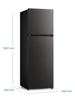 Midea 390L Gross & 262L Net Double Door Refrigerator With Multi-Air Flow Technology, Equipped With Smart Sensor, Inverter Quattro, Active-C Fresh Technology & Smart Cooling MDRT390MTE28AE Jazz Black  - Image 3