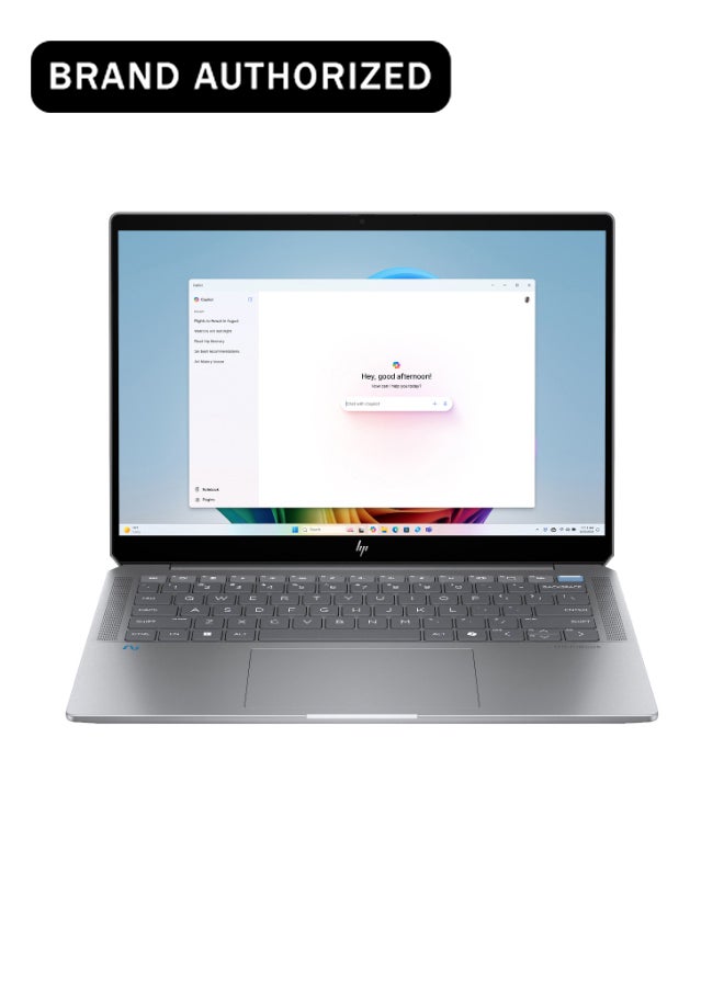 HP OmniBook B69L0EA  Laptop With 14-Inch Full HD Display, AMD Ryzen™AI 9 HX 375 Processor/32GB RAM/1TB SSD/AMD Radeon Graphics/Windows 11 Home English/Arabic Meteor Silver - Image 1