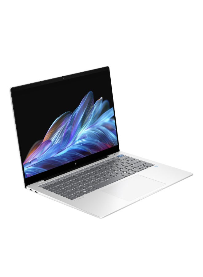 إتش بي - OmniBook Laptop With 14-Inch QHD Display, Snapdragon X Elite Processor/16GB RAM/512GB SSD/Qualcomm Adreno Graphics/Windows 11 Home English/Arabic Meteor Silver - Image 1
