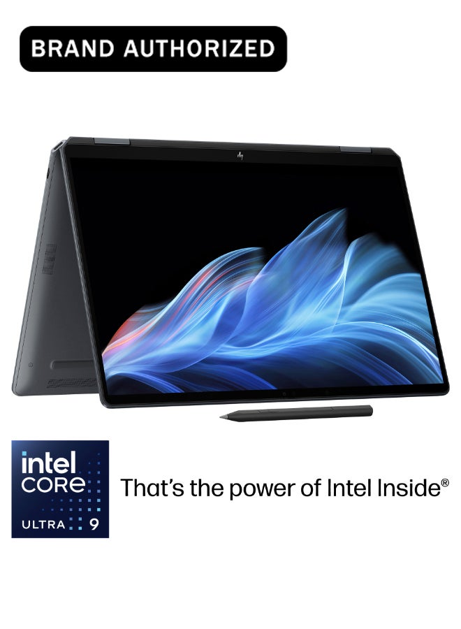 HP OmniBook Ultra Flip Laptop 14-fh0007ne, 14-inch 3K Touch Display, Intel® Core™ Ultra 9-288V, 32GB LPDDR5 RAM/1TB SSD/Windows 11 Home/B4JS1EA English/Arabic Eclipse Gray - Image 1