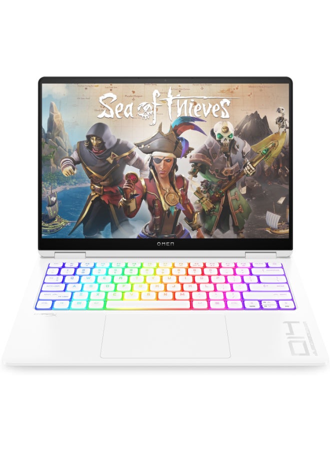 HP Omen Laptop With 14-Inch Full HD Display, Core Ultra 9 185H Processor/32GB RAM/1TB SSD/NVIDIA GeForce RTX 4070 Graphics/Windows 11 Home English/Arabic Ceramic White  - Image 3