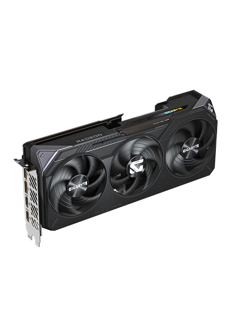 Radeon RX 9070 XT GAMING OC 16G Graphics Card – 16GB GDDR6, 3060 MHz Boost Clock, PCIe 5.0, 256-bit, 20 Gbps Memory, 4096 Stream Processors, DisplayPort 2.1a x2, HDMI 2.1b x2, 8K Support, Triple 8-Pin Power, ATX, WINDFORCE 3X Cooling, DirectX 12, OpenGL 4.6, VR-Ready, RGB, Dual BIOS | GV-R9070XTGAMING OC-16GD