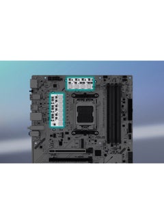 ASUS B850 MAX GAMING WIFI W ATX Motherboard – AMD Socket AM5, Supports Ryzen 9000,8000,7000 Series Desktop CPUs, DDR5 up to 256GB & 8000+ MT/s (OC), 3x M.2 (PCIe 5.0 / 4.0), 4x SATA 6Gb/s, PCIe 5.0 x16 Slot, WiFi 6E, Bluetooth 5.3, 2.5Gb Ethernet, USB 10Gbps Type-C®, HDMI 2.1 & DisplayPort, Aura Sync RGB, AI PC-Ready, BIOS FlashBack | 90MB1M10-M0EAY0  - Image 2