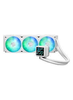 ASUS Prime LC 360 ARGB White Edition – 360mm AIO Liquid Cooler, Triple 120mm PWM Fans, Copper Base, Integrated ARGB Lighting, Intel LGA 1700/115x & AMD AM5/AM4 Compatibility, 2200 RPM, 75.7 CFM Airflow, 34 dB Noise Level | 90RC0102-B0EAY0  - Image 1