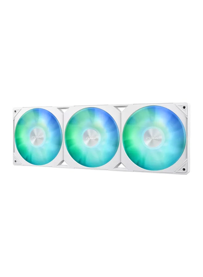 ASUS Prime LC 360 ARGB White Edition – 360mm AIO Liquid Cooler, Triple 120mm PWM Fans, Copper Base, Integrated ARGB Lighting, Intel LGA 1700/115x & AMD AM5/AM4 Compatibility, 2200 RPM, 75.7 CFM Airflow, 34 dB Noise Level | 90RC0102-B0EAY0  - Image 4