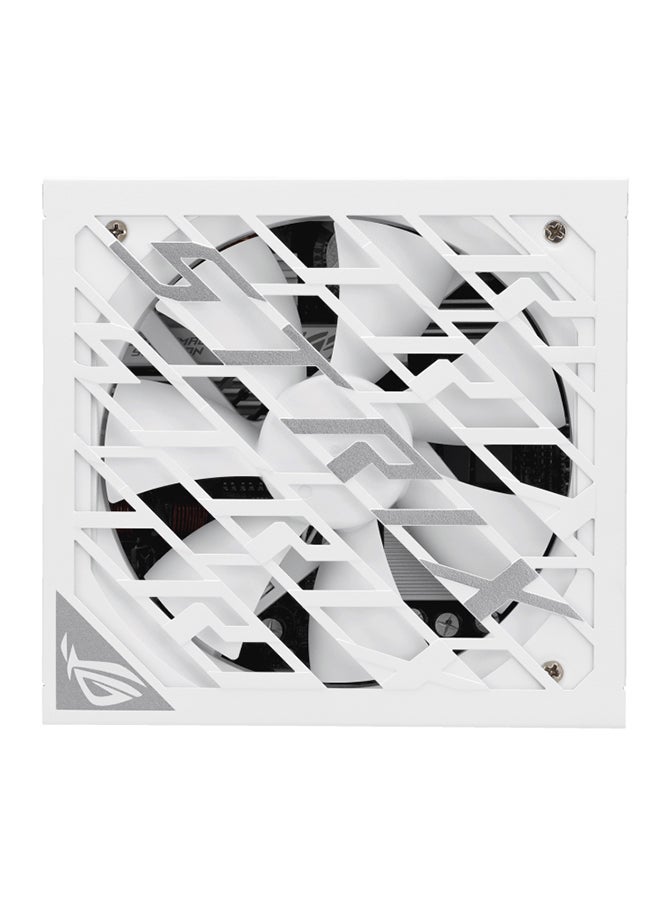 ASUS ROG Strix 1000W Platinum White Edition Power Supply - 80 PLUS Platinum, GaN MOSFET Technology, ATX 3.1 & PCIe Gen 5.1 Ready, 0dB Fan, 1000W Output, Dual Ball Bearings, Intelligent GPU-First Voltage Stabilizer, Low Noise Cybenetics Lambda A+ Certified | 90YE00W4-B0NA00  - Image 3