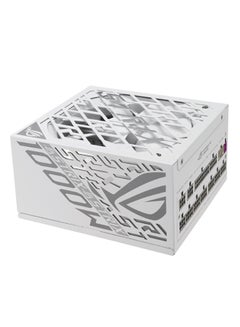 ASUS ROG Strix 1000W Platinum White Edition Power Supply - 80 PLUS Platinum, GaN MOSFET Technology, ATX 3.1 & PCIe Gen 5.1 Ready, 0dB Fan, 1000W Output, Dual Ball Bearings, Intelligent GPU-First Voltage Stabilizer, Low Noise Cybenetics Lambda A+ Certified | 90YE00W4-B0NA00  - Image 1