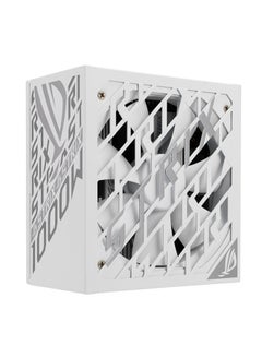 ASUS ROG Strix 1000W Platinum White Edition Power Supply - 80 PLUS Platinum, GaN MOSFET Technology, ATX 3.1 & PCIe Gen 5.1 Ready, 0dB Fan, 1000W Output, Dual Ball Bearings, Intelligent GPU-First Voltage Stabilizer, Low Noise Cybenetics Lambda A+ Certified | 90YE00W4-B0NA00  - Image 4