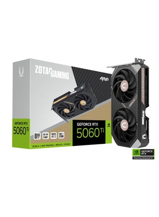 GAMING GeForce RTX 5060 Ti AMP 8GB GDDR7 Graphics Card – NVIDIA Blackwell Architecture, Dual-Fan IceStorm 2.0 Cooling, DLSS 4 & Ray Tracing, Compact SFF Design, Metal Backplate, 8-Pin PCIe, FireStorm Utility, White LED Lighting | ZT-B50610F-10M - pnsku/N70169527V/45/_/1745333385/e2e987d2-6c6d-4534-baac-9391387b3639