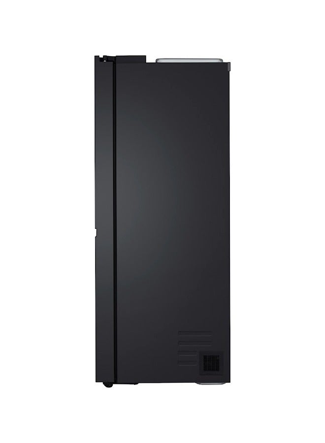 LG 650L Gross/416L Net Capacity , Side By Side  Refrigerator with Smart Inverter Compressor (BLDC),ThinQ (Wi-Fi),Smart Diagnosis,Top LED light -GR-B267DBM3-Black Mirror GR-B267DBM3 Black Mirror - Image 4