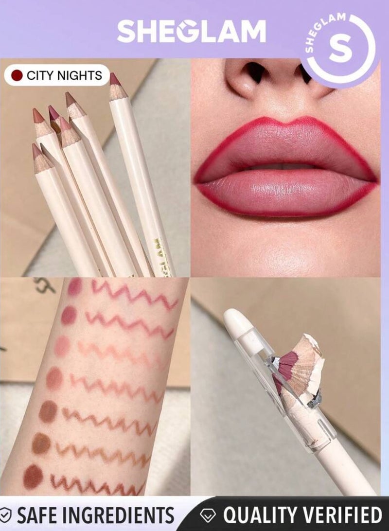 SHEGLAM Lip Facts Lip Liner-City Nights City Nights  - Image 1