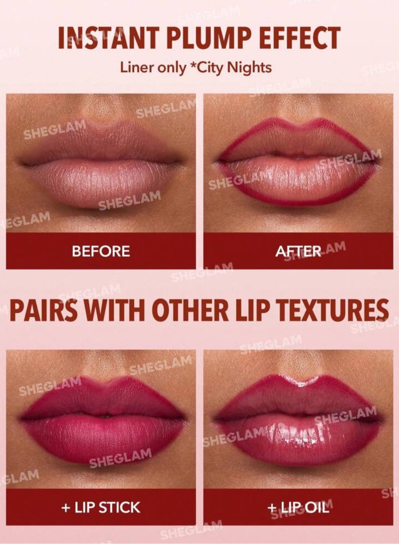 SHEGLAM Lip Facts Lip Liner-Cosmopolitan Cosmopolitan  - Image 4