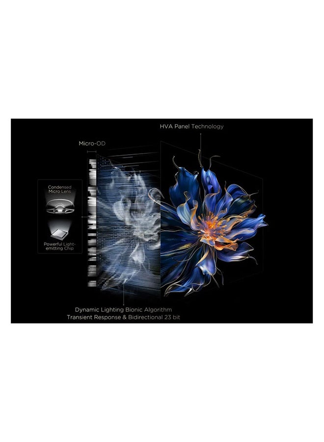 TCL 75 Inch QLED-MiniLED TV Smart Google TV, 4K Resolution, Dolby Vision Atmos, 144Hz, ONKYO 2.1 Hi-Fi System, Dolby Vision HDR, Ultra Slim Design – (2025 Model) 75C6K Black - Image 4