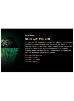 TCL 65 Inch QLED-MiniLED TV Smart Google TV, 4K Resolution, Dolby Vision Atmos, 144Hz, ONKYO 2.1 Hi-Fi System, Dolby Vision HDR, Ultra Slim Design (2025 Model) 65C6K BLACK  - Image 4