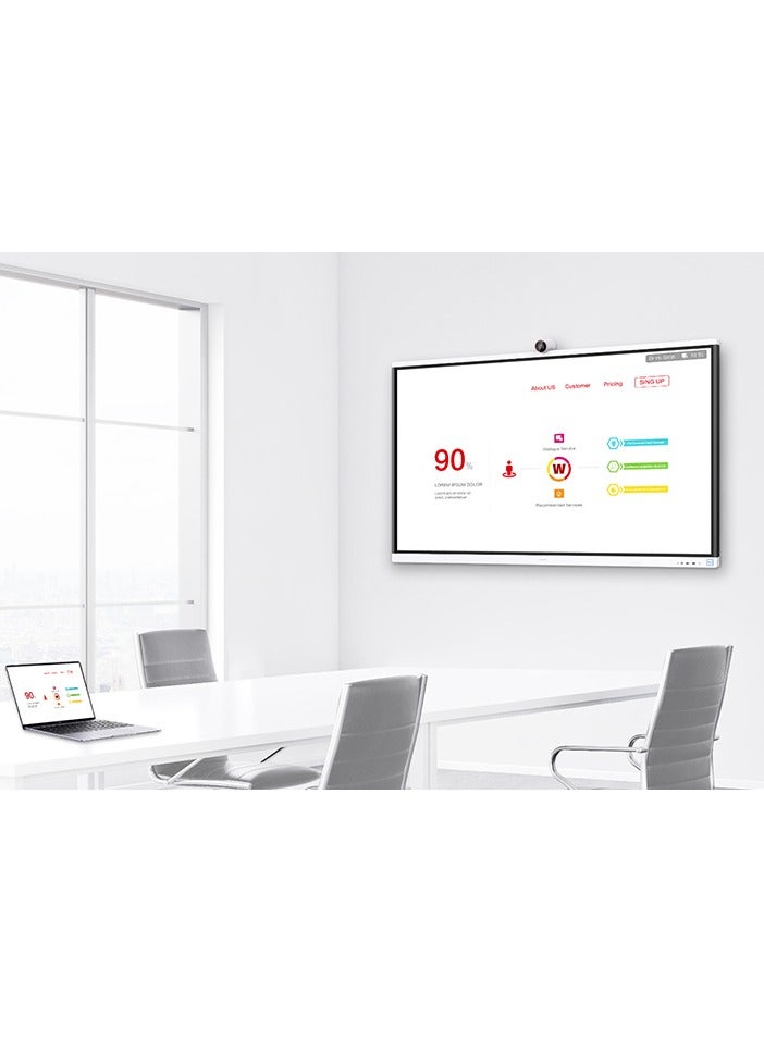 HUAWEI HUAWEI IdeaHub S2, IHS2-86SA, Intelligent Collaboration Device 86-inch infrared screen, Jade white, overseas IHS2-86SA Black  - Image 2