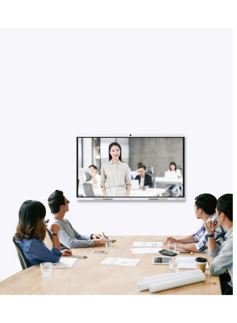 Ideahub B2, Ihb2-86Pu, Intelligent Collaboration Device 86-Inch Infrared Screen, Jade White, Overseas Ihb2-86Pu Black
