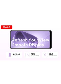 OALE HOT 50 Android Smartphone Dual SIM Titanium Grey 3GB RAM 64GB 5075mAh Big Battery  4G - Middle East Version  - Image 5