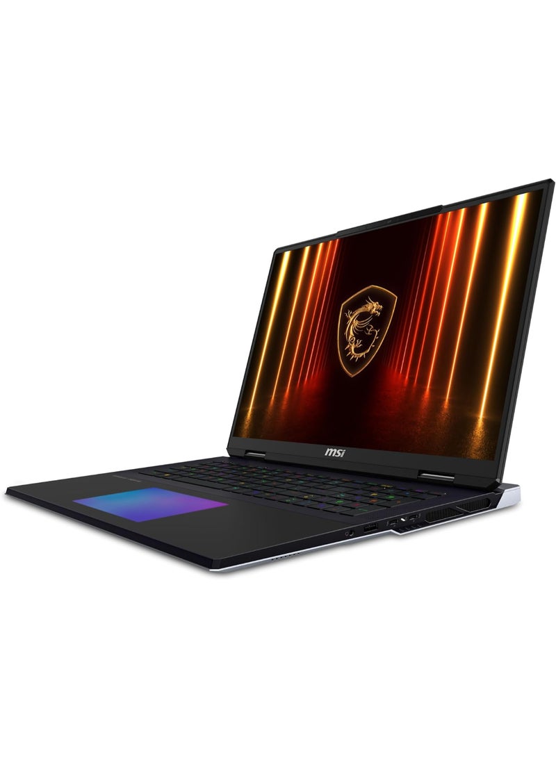 Titan 18 Gaming Laptop With 18 Inch UHD+ (3840x2400) Display,Intel Core Ultra 9-275HX Processor/64GB RAM DDR5/6TB SSD/24GB Nvidia GeForce RTX 5090 Graphics/Windows 11 Pro/ English/Arabic Black
