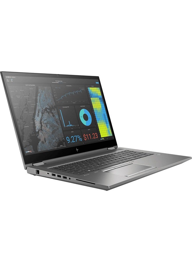 HP ZBook Fury 17 G7 Laptop With 17.3 Inch Full HD (19201x1080) IPS Display,Intel Xeon W-10885M Processor/32GB RAM DDR4/512GB SSD/Windows 10 Pro English/Arabic Grey  - Image 3