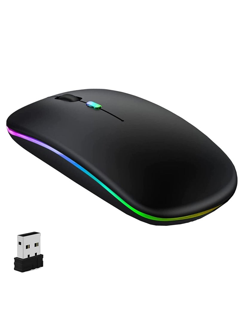 HP - Wireless Computer Mouse W10 Rechargeable Slim Silent Multicolour 10 pieces multicolour - Image 1