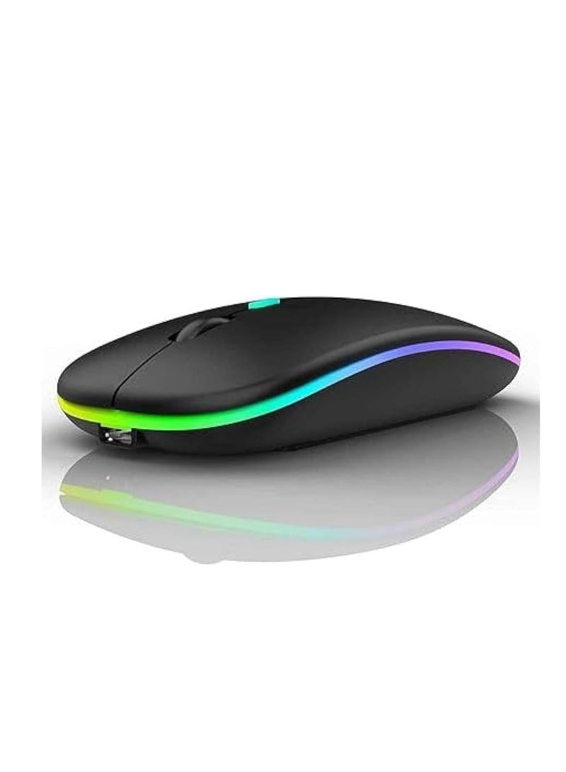 HP - Wireless Computer Mouse W10 Rechargeable Slim Silent Multicolour 10 pieces multicolour - Image 1