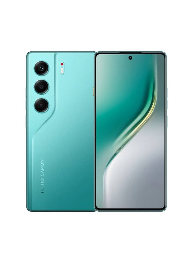 TECNO Camon 40 Dual SIM Emerald Lake Green 8GB RAM 256GB 4G - Middle East Version - Image 2