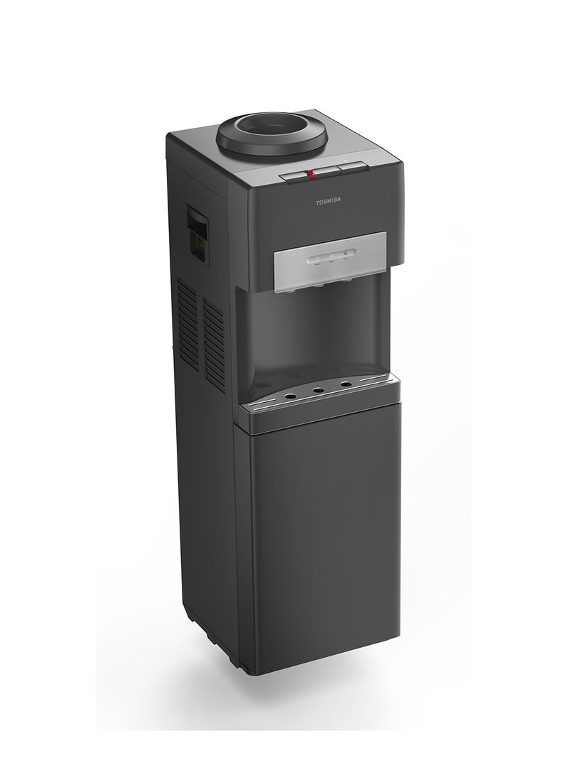 توشيبا Top Load Water Dispenser - RWF-W2034TG(K) Black  - Image 1