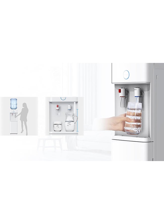 Midea Water Dispenser, Top Loading, 2-taps Equipped with Hot and Cold Temperature, Floor Standing, 35 L Large Cabinet, Child Safety Lock for Faucet, Best Home, Office And Pantry - YL2436S-W(W)-G White  - Image 2