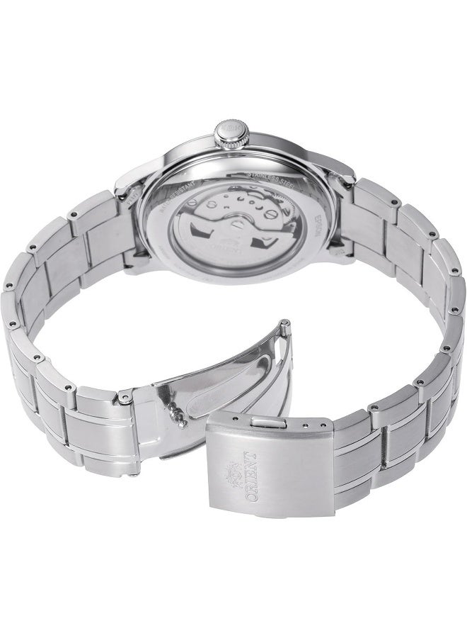 ORIENT Boys' Bambino Version 7 Automatic Men's Watch RA-AC0M09E30B – Green Dial, Stainless Steel Bracelet, Domed Crystal, 38mm Case - Image 2