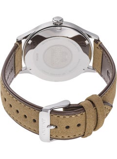 أورينت Men's Bambino Version 4 Automatic Men's Watch RA-AC0P01E10B – Green Dial, Leather Strap, Domed Crystal, 42mm Case  - Image 2