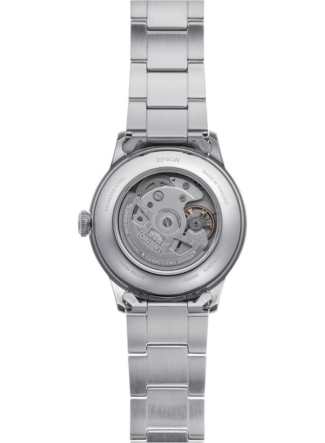 أورينت ساعة يد أوتوماتيكية للرجال من بامبينو الإصدار 7 RA-AC0M11Y30B – قرص وردي، سوار من الفولاذ المقاوم للصدأ، زجاج مقبب، علبة 38 مم - Image 5