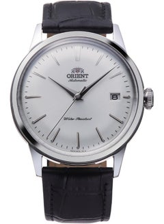 أورينت Men's Bambino Version 7 Automatic Men's Watch RA-AC0M03S30B – White Dial, Leather Strap, Domed Crystal, 38mm Case  - Image 1