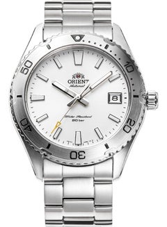 أورينت Men's Mako 40 Automatic Men's Watch RA-AC0Q03S10B – Silver Dial, Stainless Steel Bracelet, 200m Water Resistance, Sapphire Crystal  - Image 1