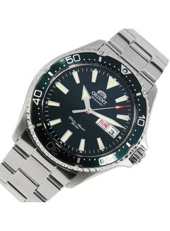 أورينت Men's Kamasu Automatic Men's Watch RA-AA0004E19B – Green Dial, Stainless Steel Bracelet, 200m Water Resistance, Sapphire Crystal  - Image 3