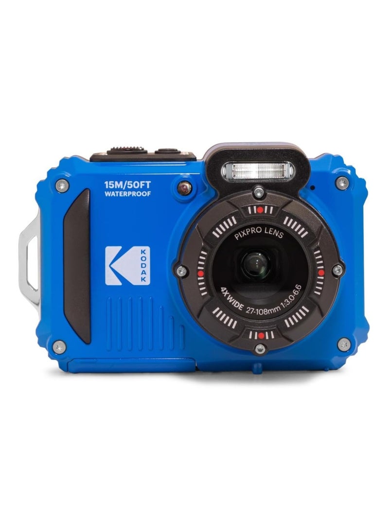 Kodak PIXPRO WPZ2 Rugged Waterproof Shockproof Dustproof WiFi Digital Camera 16MP 4X Optical Zoom 1080P Full HD Video Vlogging Camera 2.7" LCD (Blue)  - Image 2