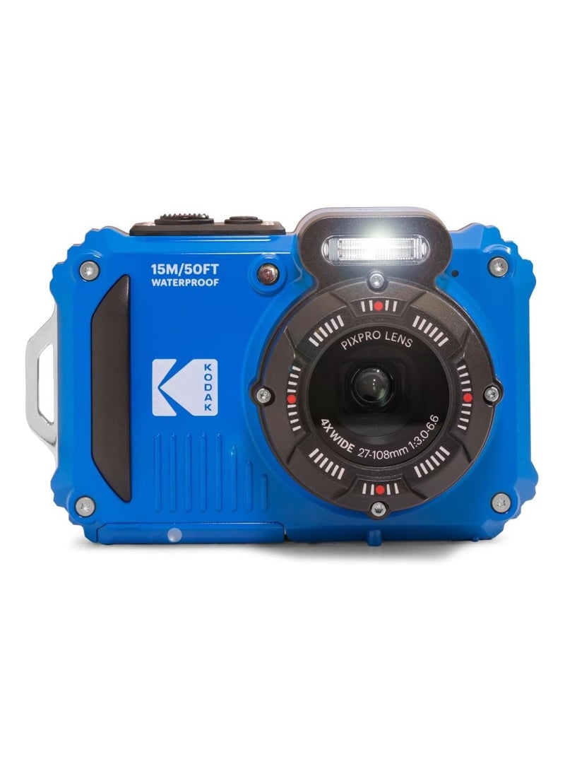 Kodak PIXPRO WPZ2 Rugged Waterproof Shockproof Dustproof WiFi Digital Camera 16MP 4X Optical Zoom 1080P Full HD Video Vlogging Camera 2.7" LCD (Blue)  - Image 3