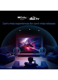 هاير 65 Inch 4K QLED Smart Google TV | Gaming@120 Hz | Dolby Vision & Atmos | MEMC/VRR/ALLM | 2+32GB RAM/ROM | Voice Control | HDR10 | Chromecast | HDMI 2.1 | Premium Bezel-Less Design - H65S80FUX Black S80FUX black  - Image 3