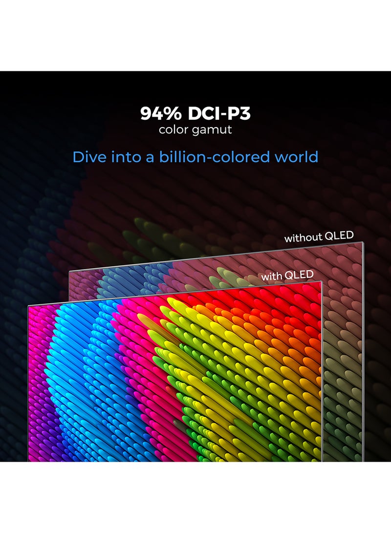 Haier 55 Inch 4K QLED Smart Google TV | Gaming@120 Hz | Dolby Audio | MEMC/VRR/ALLM | 2+32GB RAM/ROM | Voice Control | HDR10 | Chromecast | HDMI 2.1 | Premium Bezel-Less Design - H55S80FUX Black S80FUX black - Image 5