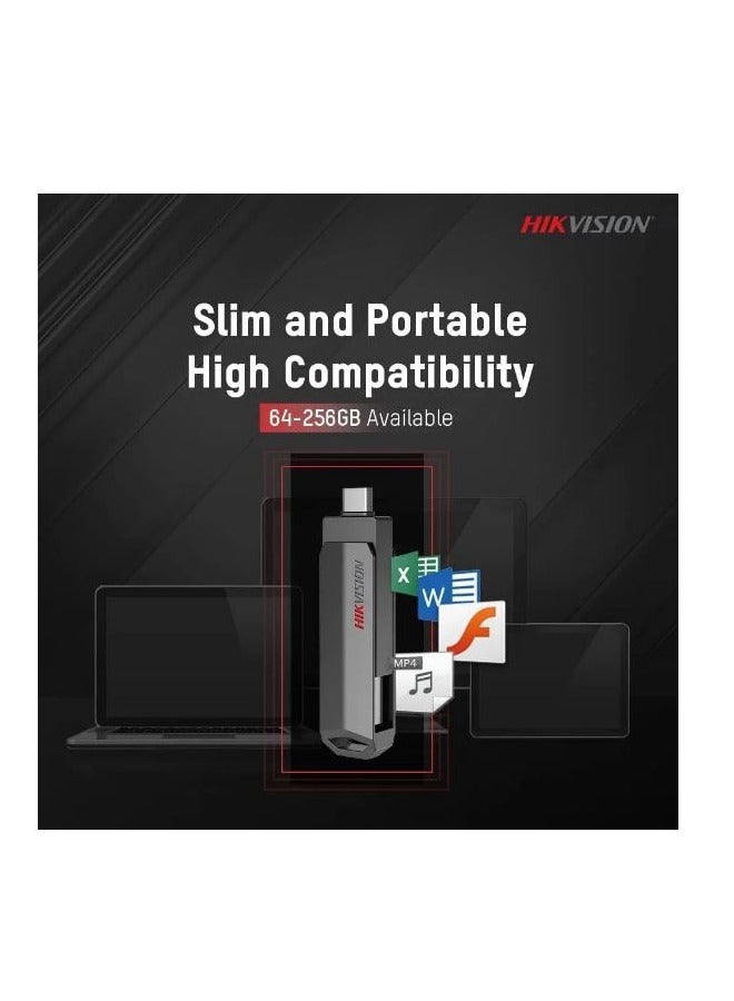 HIKVISION E304C OTG Type-C & USB 3.2 Flash Mem 64 GB  - Image 2