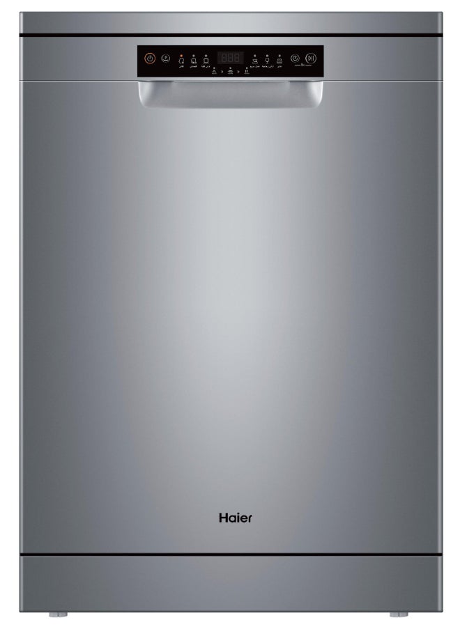 Haier - Dishwasher 13 Place Settings 6 Program HDWE13-48CS1SA Silver - Image 1