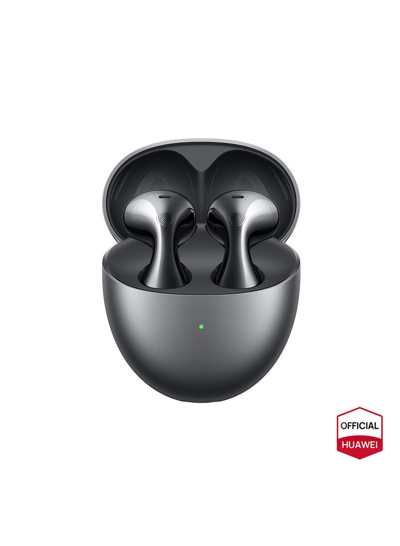 هواوي - FreeBuds 6 Wireless Bluetooth Earbuds, Dual-driver True Sound, Stable & Clear Calls, Comfortablt Ear-fitting Wearing, Open-fit ANC, iOS and Android Black - Image 1