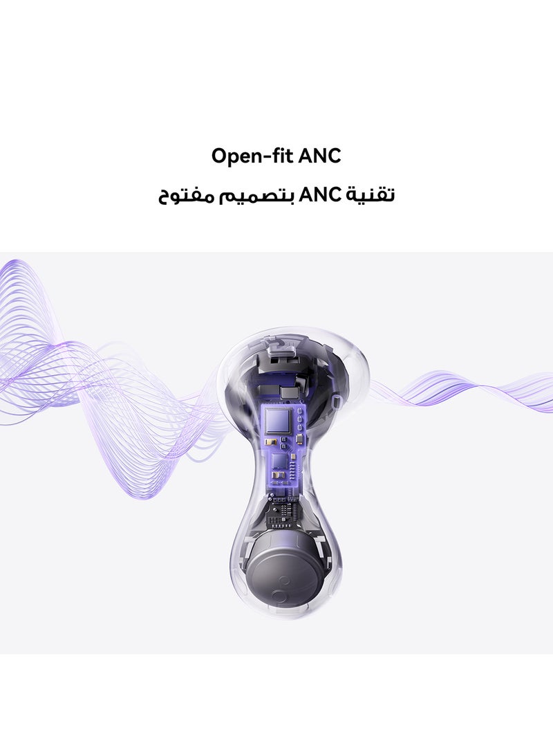 HUAWEI - FreeBuds 6 Wireless Bluetooth Earbuds, Dual-driver True Sound, Stable & Clear Calls, Comfortablt Ear-fitting Wearing, Open-fit ANC, iOS and Android Purple - Image 1