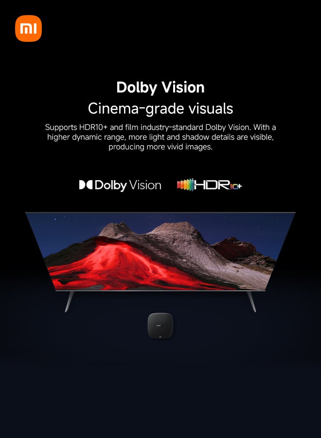 Xiaomi TV Box S (3rd Gen) - 4K UHD, Google TV, 2GB RAM, 32GB Storage Memory, Dolby Vision And Atmos, WiFi 6, HDMI 2.1, Fast Streaming, Compact and Powerful - Black - Image 3