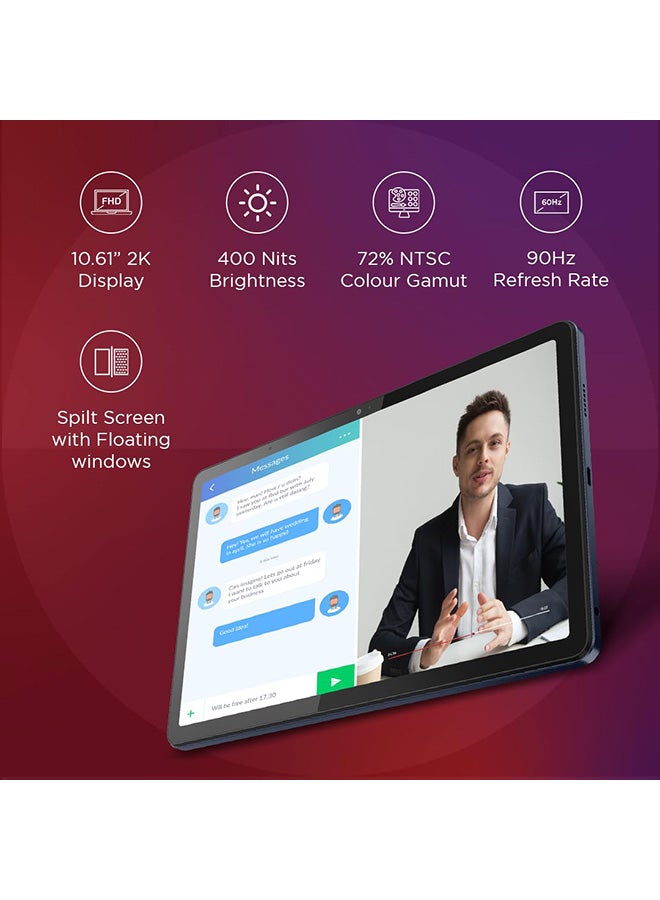 Lenovo Renewed - 10.6-Inch M10 Tablet 128GB Abyss Blue 5G With Wi-Fi - International Version  - Image 2