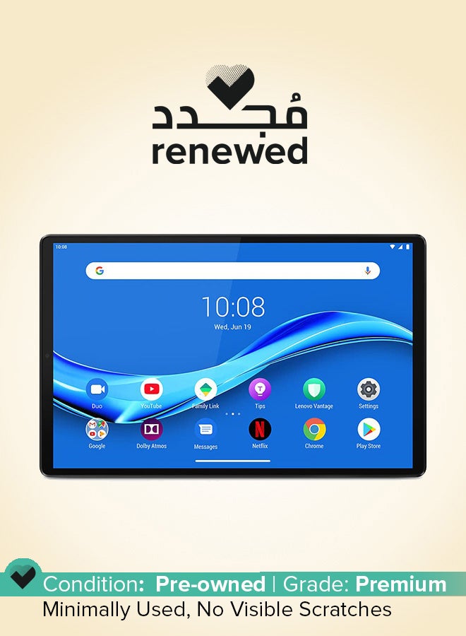 Lenovo Renewed - 10.3-Inch M10 Tablet 32GB Platinum Grey 4G LTE Wi-Fi - International Version  - Image 1