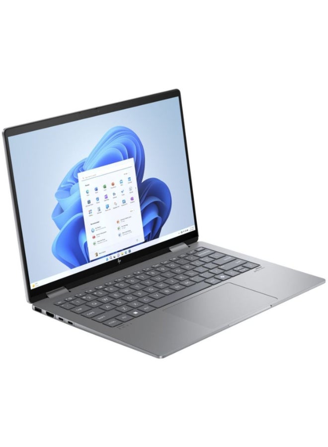 HP Envy x360 Laptop With 14-Inch 2.8K Display, AMD Ryzen 5-8640HS Processor/16GB RAM/512GB SSD/AMD Radeon Graphics/Windows 11 Home English/Arabic Meteor Silver  - Image 3
