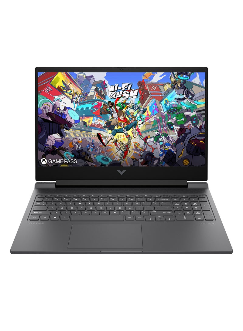 HP Victus 9U2H1EA Laptop With 16-Inch Full HD Display, Core i7-14700HX Processor/16GB RAM/1TB SSD/8GB NVIDIA GeForce RTX 4060 Graphics/Windows 11 Home English/Arabic Mica Silver  - Image 1