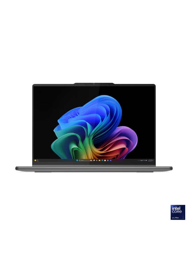 Yoga 9i 2-in-1 Aura Edition Laptop With 14 Inch 2.8K WQXGA+ (2880x1800) OLED Display,Intel Core Ultra 7 258V Processor/32GB RAM DDR5/1TB SSD/Intel Arc Graphics/Windows 11 Home+Lenovo® USB-C® 4-in-1 Hub Gen 2 + Lenovo YOGA True Wireless Stereo Earbuds + Yoga Slim Mouse + Lenovo YOGA 14-inch Sleeve (Luna Grey)+ Lenovo Yoga Pen English/Arabic Luna Grey