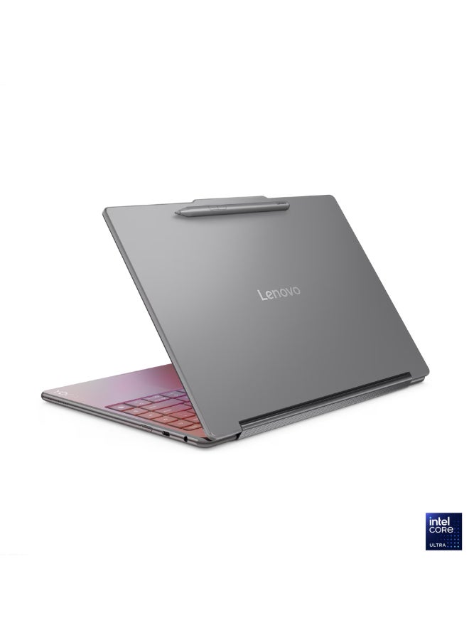 Yoga 9i 2-in-1 Aura Edition Laptop With 14 Inch 2.8K WQXGA+ (2880x1800) OLED Display,Intel Core Ultra 7 258V Processor/32GB RAM DDR5/1TB SSD/Intel Arc Graphics/Windows 11 Home+Lenovo® USB-C® 4-in-1 Hub Gen 2 + Lenovo YOGA True Wireless Stereo Earbuds + Yoga Slim Mouse + Lenovo YOGA 14-inch Sleeve (Luna Grey)+ Lenovo Yoga Pen English/Arabic Luna Grey
